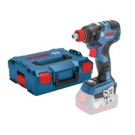 Акумулаторен ударен гайковерт Bosch GDX 18V-200 Solo, L-Boxx